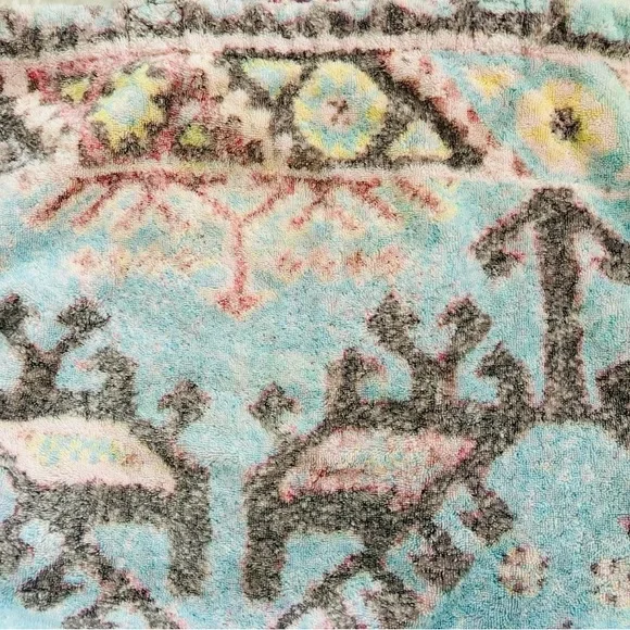 Fresco Towels Aztec Pink/Blue Extra Large Tote Bag Gorgeous! - Picture 3 of 6